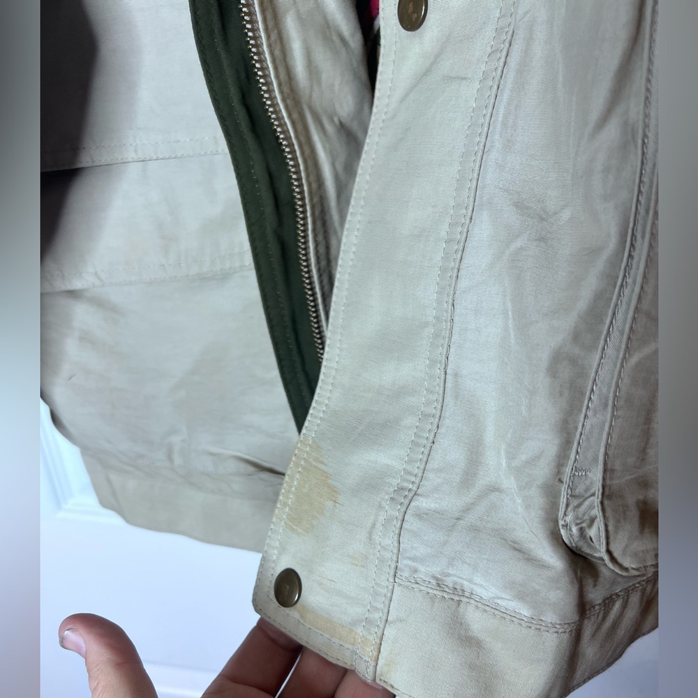 Eddie Bauer Setting The Course Compass Tan Zip Up Jacket - Men’s large - Picture 6 of 6